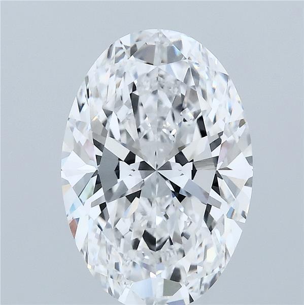 3.21 Carat Oval Lab Grown Diamond, Excellent Polish, D Color, VVS1 Clarity