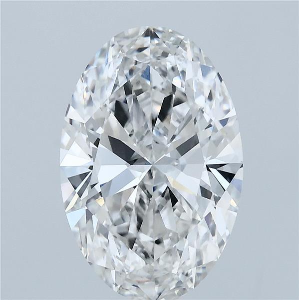 3.39 Carat Oval Lab Grown Diamond, Excellent Polish, F Color, VVS2 Clarity