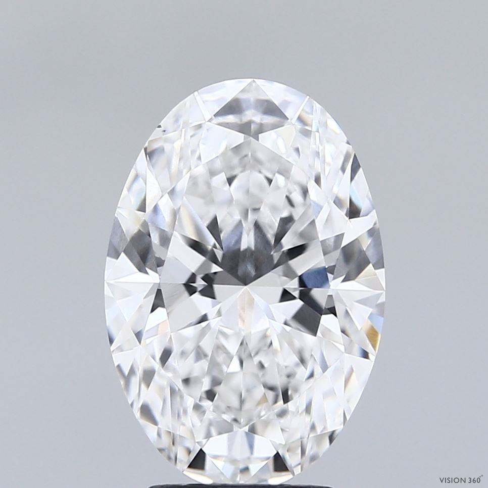 3.51 Carat Oval Lab Grown Diamond, Excellent Polish, D Color, VS1 Clarity