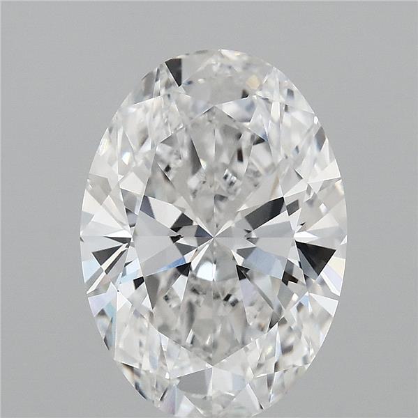 3.52 Carat Oval Lab Grown Diamond, Excellent Polish, E Color, VVS1 Clarity