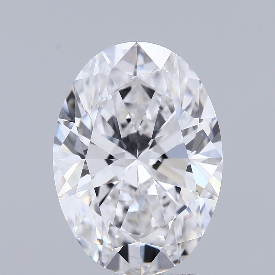 3.52 Carat Oval Lab Grown Diamond, Excellent Polish, E Color, VVS1 Clarity