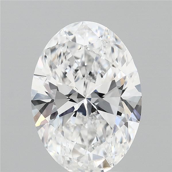 3.53 Carat Oval Lab Grown Diamond, Excellent Polish, D Color, VVS1 Clarity