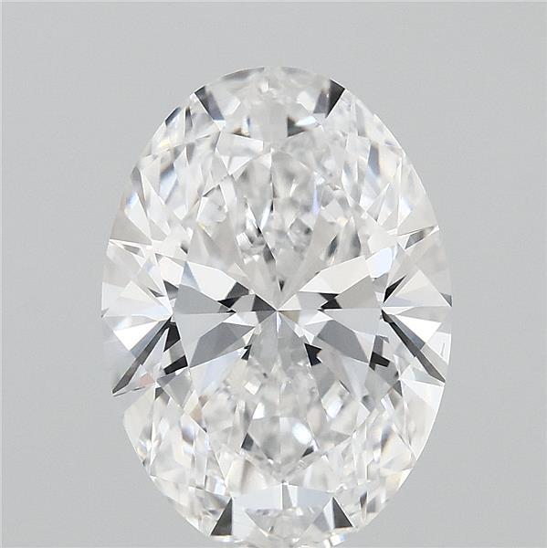 3.56 Carat Oval Lab Grown Diamond, Excellent Polish, D Color, VVS1 Clarity