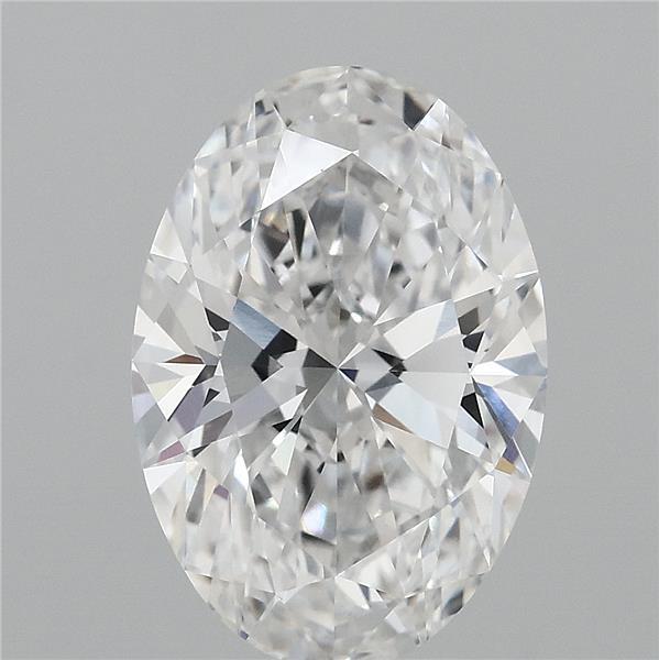 3.57 Carat Oval Lab Grown Diamond, Excellent Polish, E Color, VVS1 Clarity