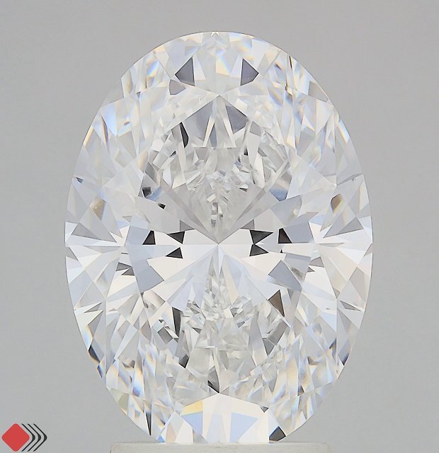 3.58 Carat Oval Lab Grown Diamond, Excellent Polish, D Color, VVS1 Clarity