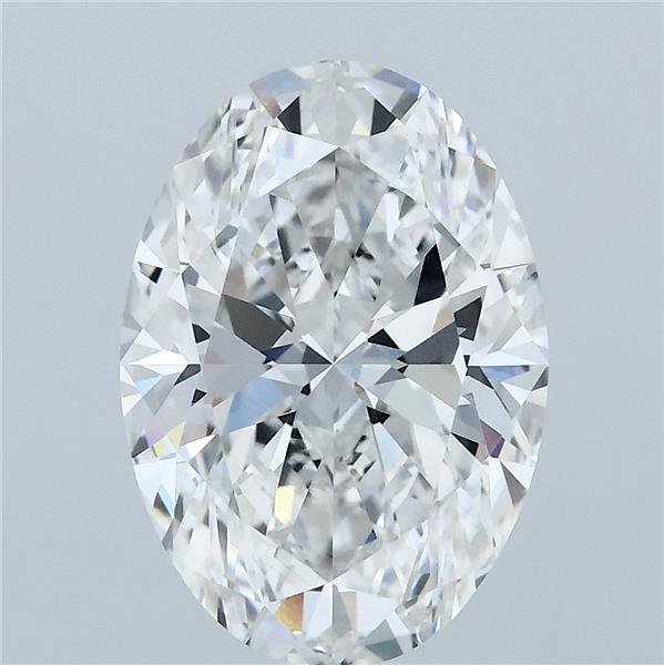 4.01 Carat Oval Lab Grown Diamond, Excellent Polish, F Color, VVS2 Clarity