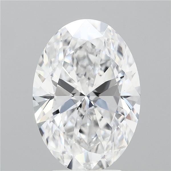 4.07 Carat Oval Lab Grown Diamond, Excellent Polish, E Color, VVS1 Clarity