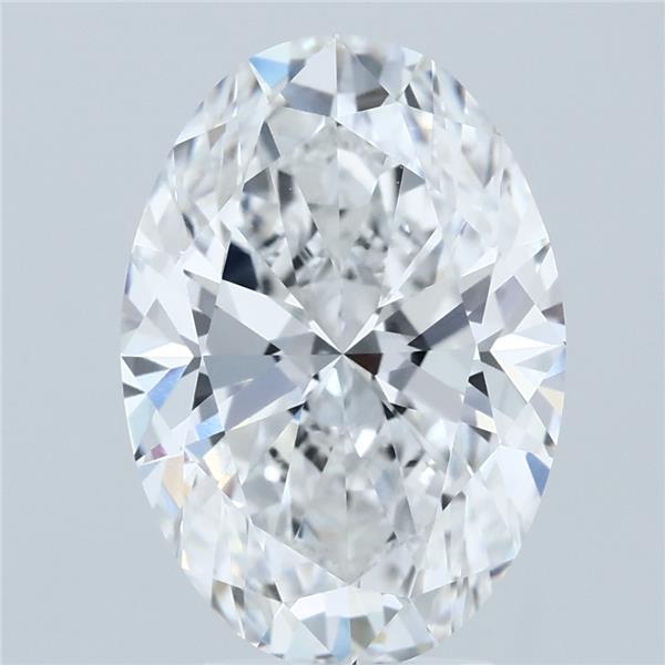 4.07 Carat Oval Lab Grown Diamond, Excellent Polish, E Color, VVS1 Clarity