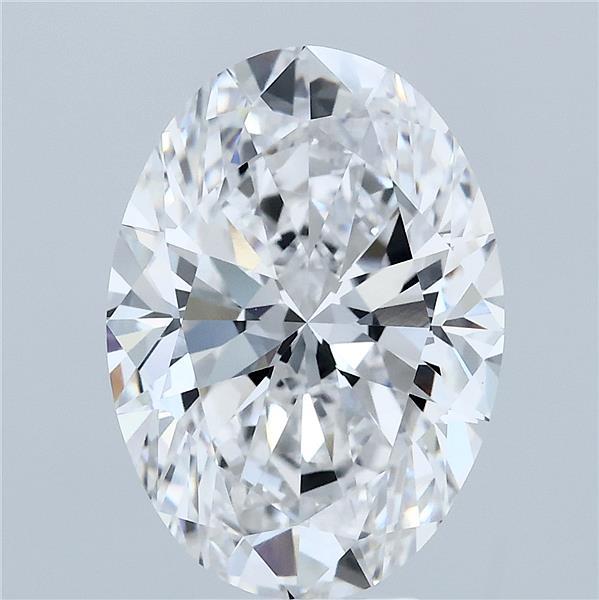 5.01 Carat Oval Lab Grown Diamond, Excellent Polish, E Color, VVS2 Clarity
