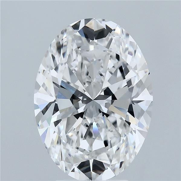 5.06 Carat Oval Lab Grown Diamond, Excellent Polish, E Color, VVS1 Clarity