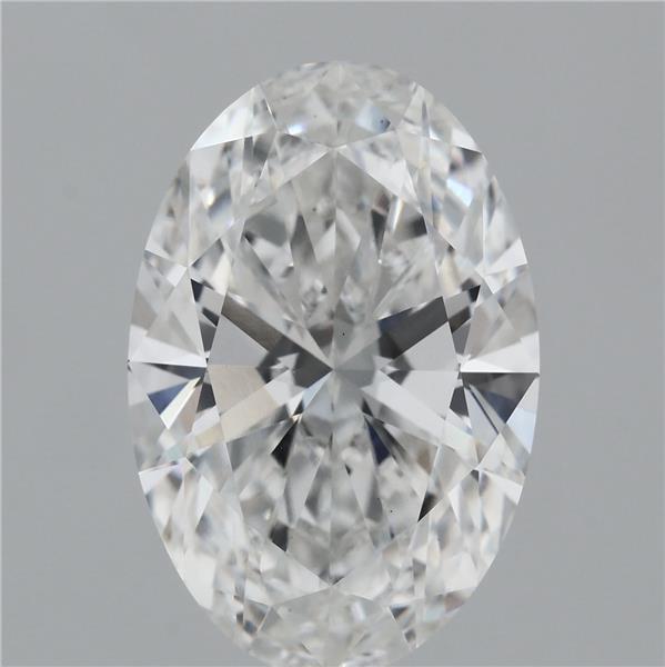 6.43 Carat Oval Lab Grown Diamond, Excellent Polish, F Color, VS1 Clarity
