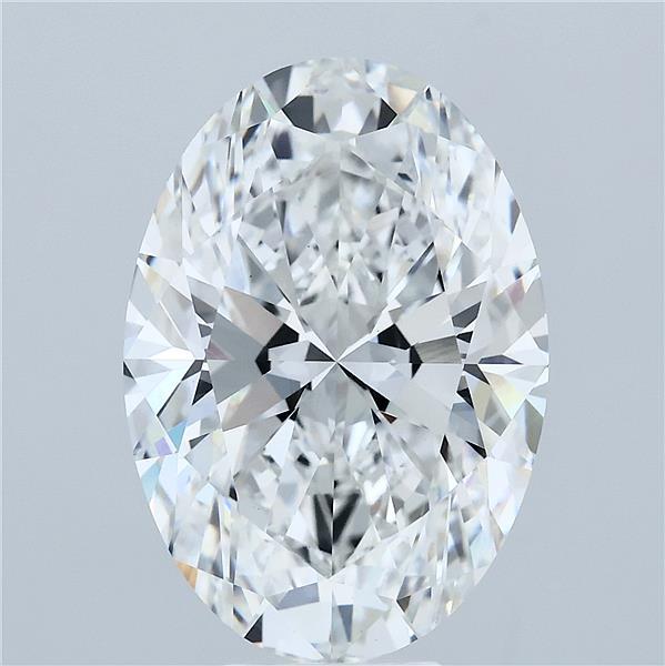 7.26 Carat Oval Lab Grown Diamond, Excellent Polish, F Color, VS1 Clarity