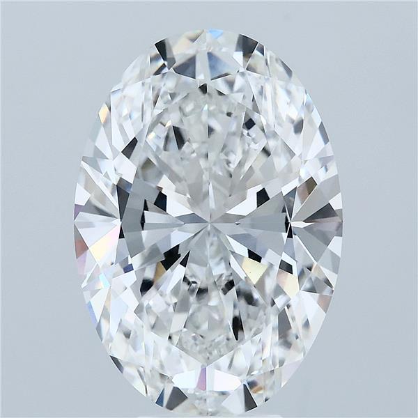 7.54 Carat Oval Lab Grown Diamond, Excellent Polish, D Color, VVS2 Clarity