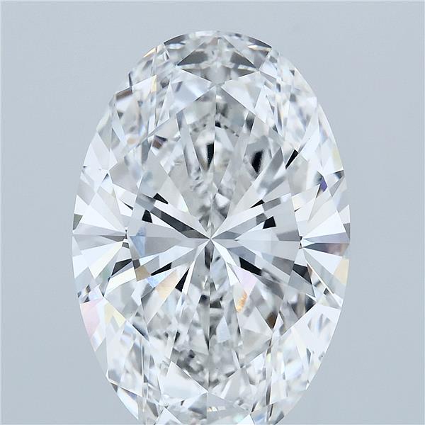 8.03 Carat Oval Lab Grown Diamond, Excellent Polish, E Color, VVS2 Clarity