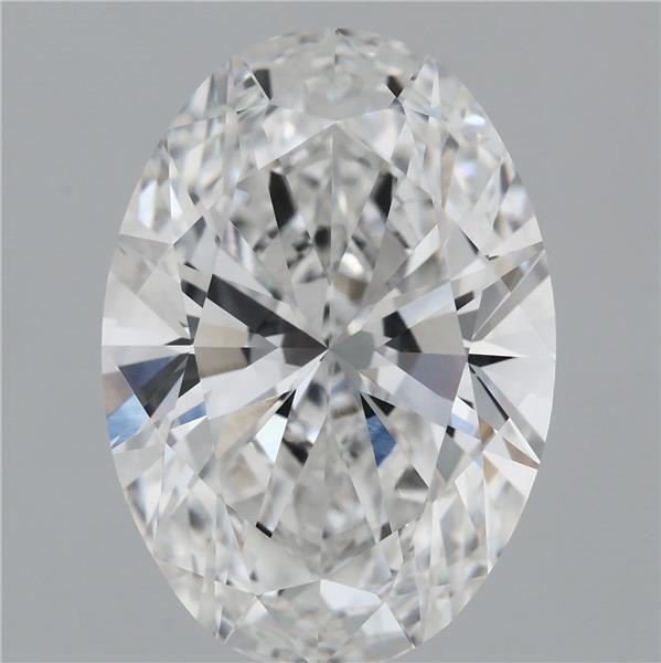 8.03 Carat Oval Lab Grown Diamond, Excellent Polish, F Color, VVS2 Clarity