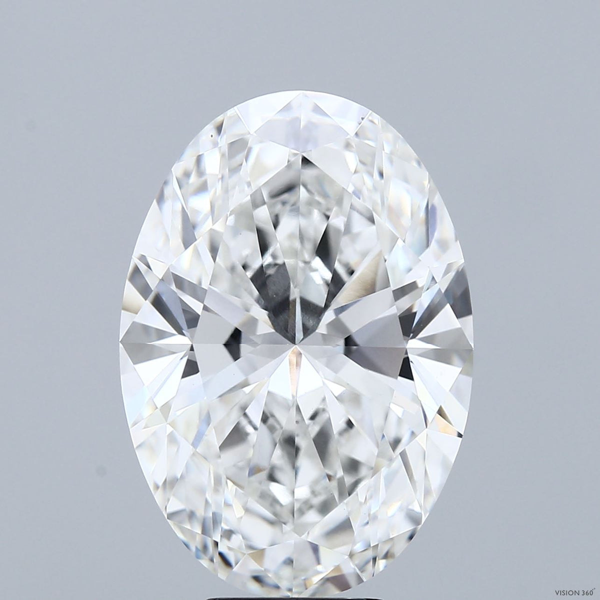 9.07 Carat Oval Lab Grown Diamond, Excellent Polish, F Color, VS1 Clarity
