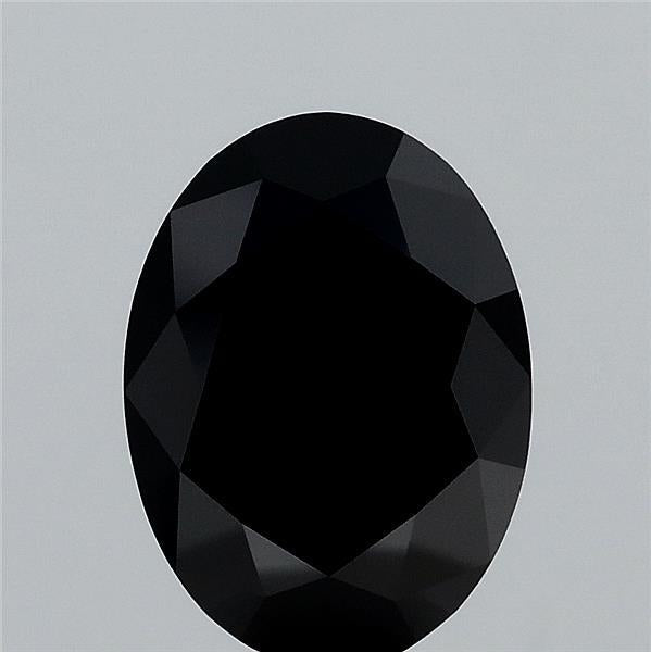 1.78 Carat Oval Lab Grown Diamond, Fancy Black Color