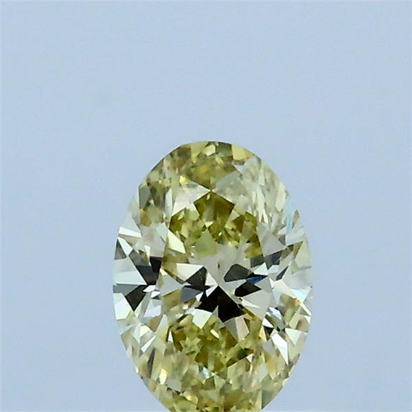 0.40 Carat Oval Lab Grown Diamond, Fancy Yellow Color, VS1 Clarity