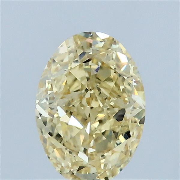 1.04 Carat Oval Lab Grown Diamond, Fancy Intense Yellow Color, VVS2 Clarity