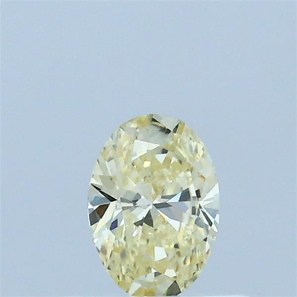 0.30 Carat Oval Lab Grown Diamond, Fancy Light Yellow Color, VS1 Clarity