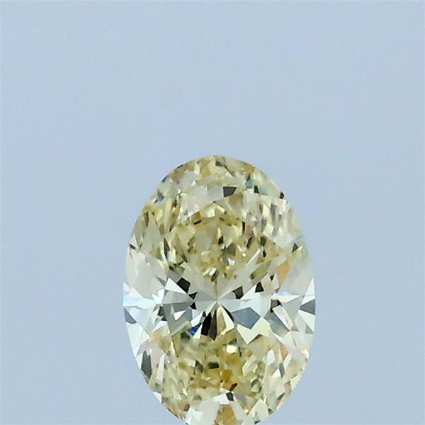 0.32 Carat Oval Lab Grown Diamond, Fancy Yellow Color, VVS1 Clarity