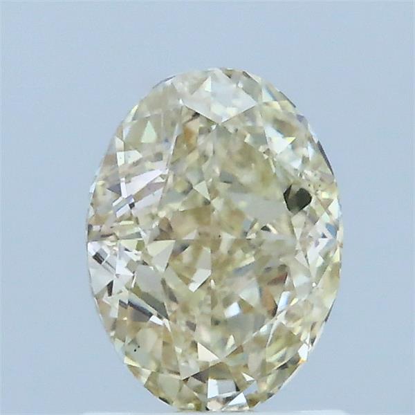 1.04 Carat Oval Lab Grown Diamond, Light Yellow Color, VS1 Clarity
