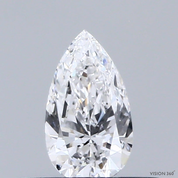 0.30 Carat Pear Lab Grown Diamond, Very Good Polish, D Color, VS1 Clarity
