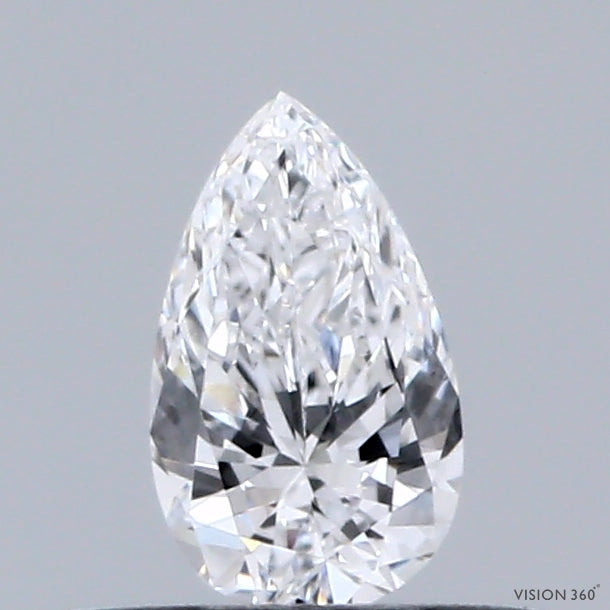 0.30 Carat Pear Lab Grown Diamond, Very Good Polish, D Color, VVS1 Clarity