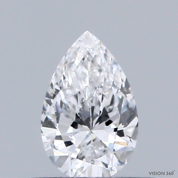 0.30 Carat Pear Lab Grown Diamond, Very Good Polish, D Color, VVS2 Clarity