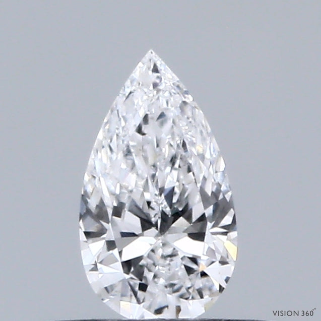 0.31 Carat Pear Lab Grown Diamond, Very Good Polish, D Color, VS1 Clarity