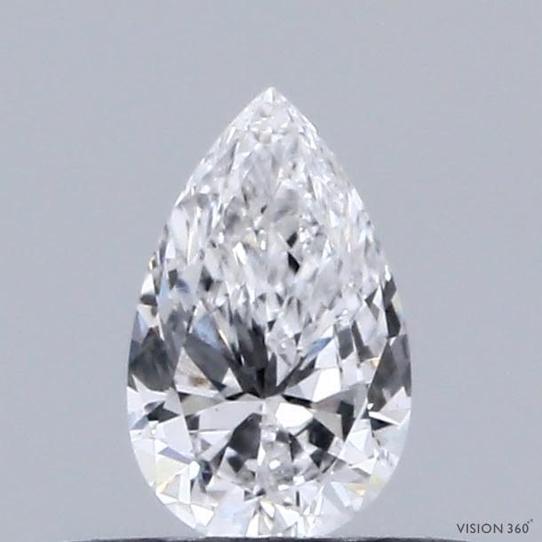 0.31 Carat Pear Lab Grown Diamond, Very Good Polish, D Color, VS1 Clarity