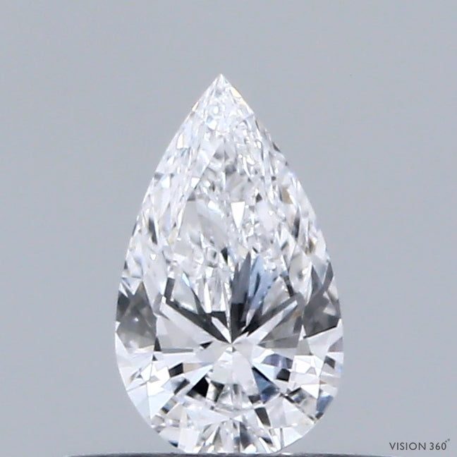 0.31 Carat Pear Lab Grown Diamond, Very Good Polish, D Color, VVS1 Clarity