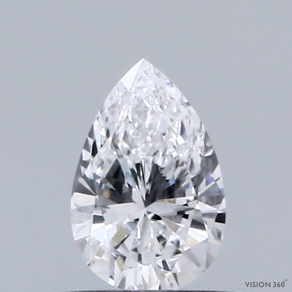 0.31 Carat Pear Lab Grown Diamond, Very Good Polish, D Color, VVS2 Clarity