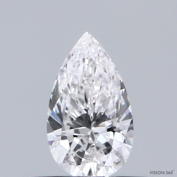 0.31 Carat Pear Lab Grown Diamond, Very Good Polish, E Color, VVS1 Clarity