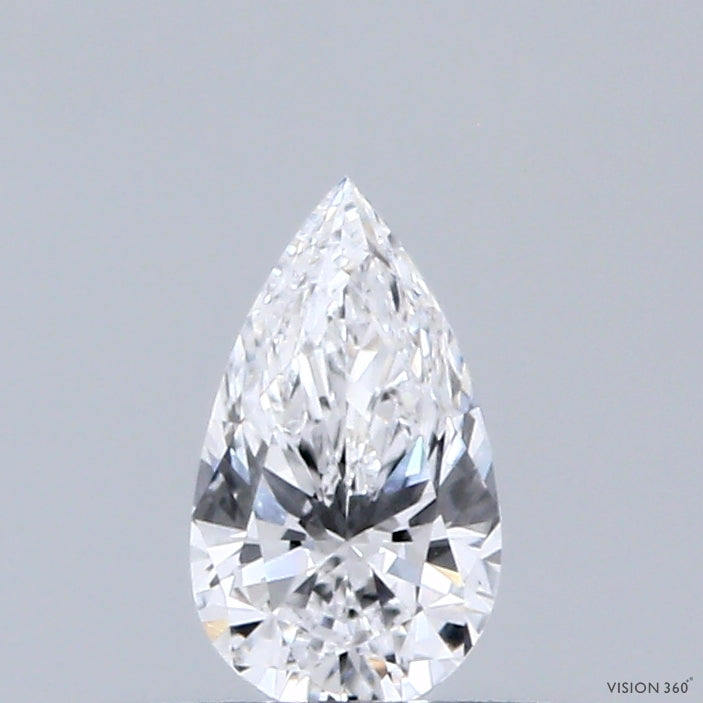 0.32 Carat Pear Lab Grown Diamond, Very Good Polish, D Color, VVS1 Clarity