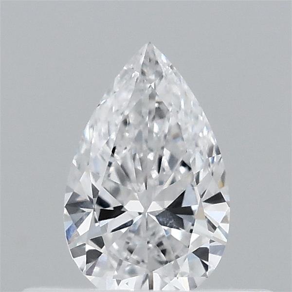 0.32 Carat Pear Lab Grown Diamond, Very Good Polish, D Color, VVS2 Clarity