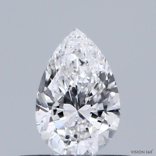 0.33 Carat Pear Lab Grown Diamond, Very Good Polish, D Color, VS1 Clarity