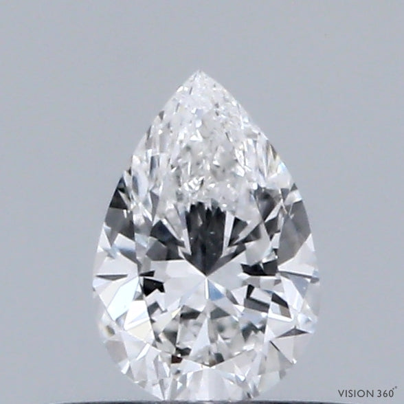 0.34 Carat Pear Lab Grown Diamond, Excellent Polish, D Color, VS1 Clarity