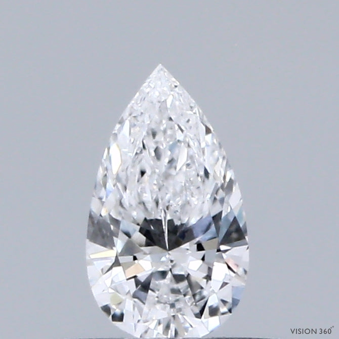 0.34 Carat Pear Lab Grown Diamond, Excellent Polish, D Color, VVS1 Clarity