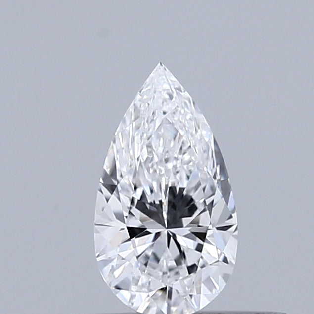 0.34 Carat Pear Lab Grown Diamond, Very Good Polish, D Color, VVS2 Clarity