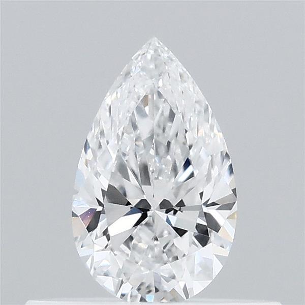0.35 Carat Pear Lab Grown Diamond, Very Good Polish, D Color, VVS2 Clarity