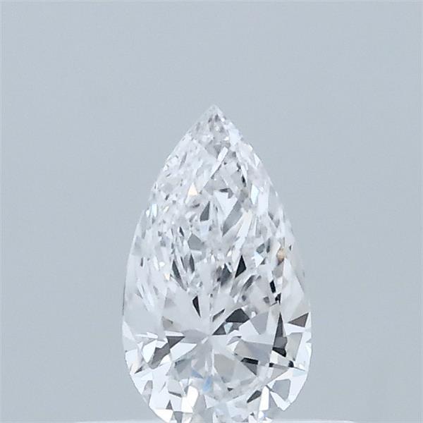 0.36 Carat Pear Lab Grown Diamond, Very Good Polish, D Color, VVS2 Clarity