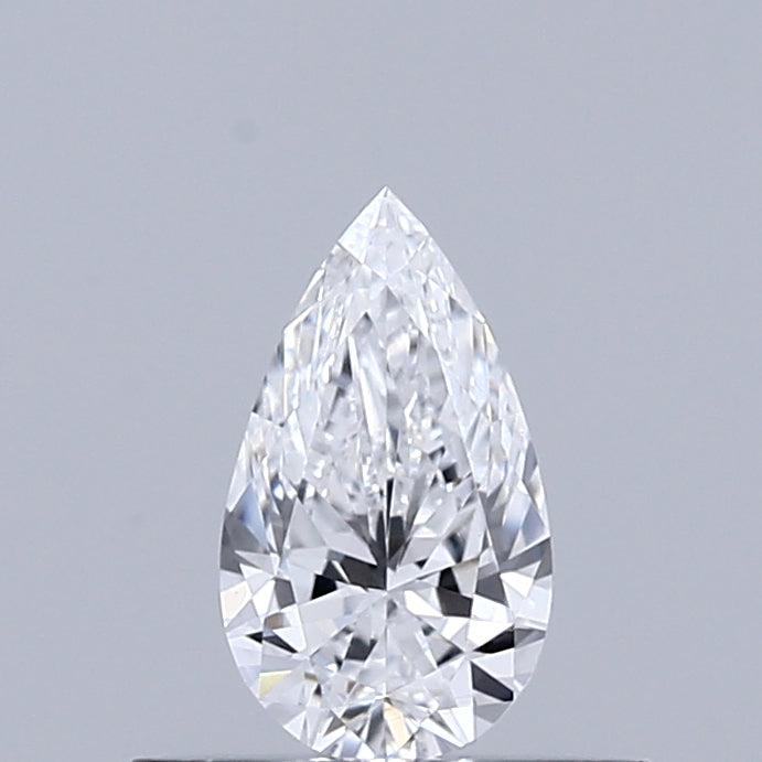 0.37 Carat Pear Lab Grown Diamond, Very Good Polish, D Color, VVS2 Clarity