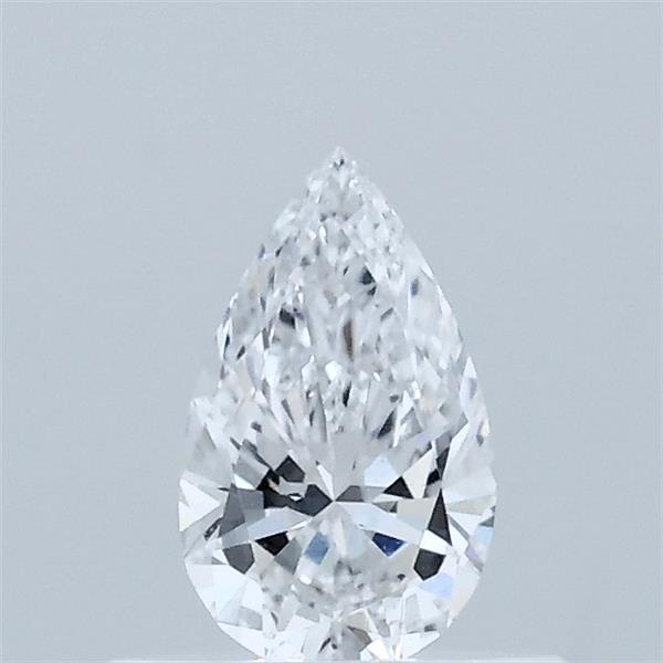 0.37 Carat Pear Lab Grown Diamond, Very Good Polish, D Color, VVS2 Clarity
