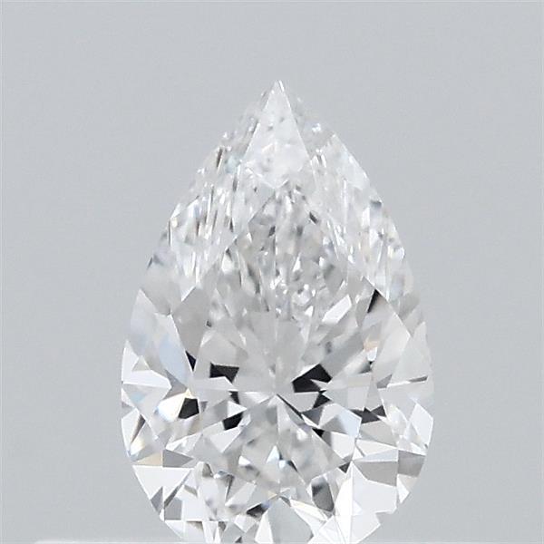 0.37 Carat Pear Lab Grown Diamond, Very Good Polish, D Color, VVS2 Clarity