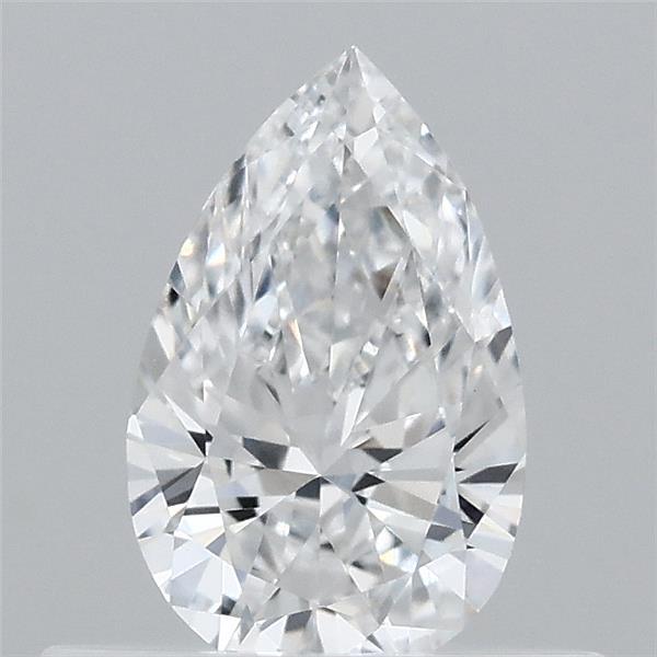 0.38 Carat Pear Lab Grown Diamond, Very Good Polish, D Color, VVS2 Clarity