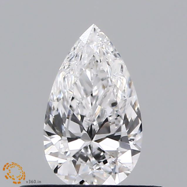 0.39 Carat Pear Lab Grown Diamond, Very Good Polish, D Color, VS1 Clarity