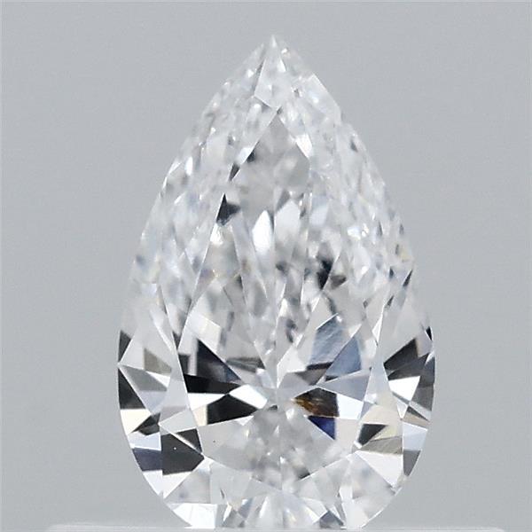 0.39 Carat Pear Lab Grown Diamond, Very Good Polish, D Color, VVS2 Clarity