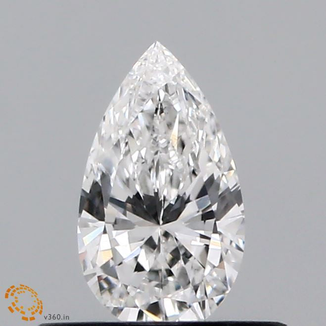 0.39 Carat Pear Lab Grown Diamond, Very Good Polish, E Color, VS1 Clarity