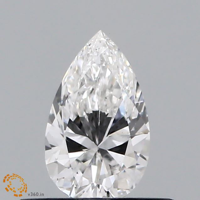 0.39 Carat Pear Lab Grown Diamond, Very Good Polish, E Color, VS1 Clarity